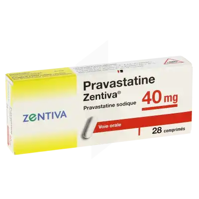 Pravastatine Zentiva 40 Mg, Comprimé à BRUGES