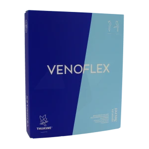 Thuasne Venoflex Secret 2 Bas Antiglisse Femme Beige Doré T3l-