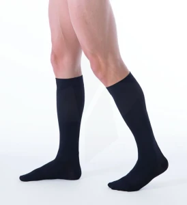Sigvaris Dynaven Semi-opaque Fin Chaussette Morpho- Classe 2 Homme Noir Normal S