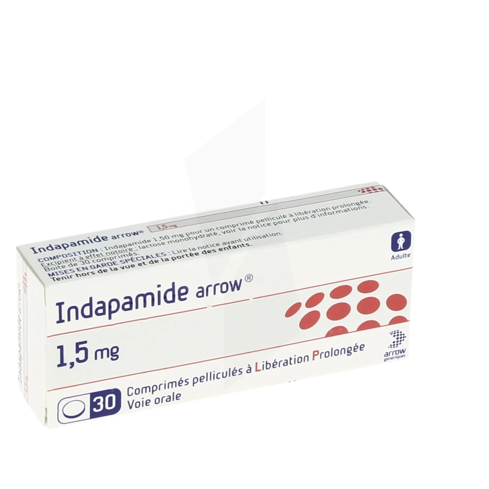 Indapamide Arrow 1,5 Mg, Comprimé Pelliculé à Libération Prolongée