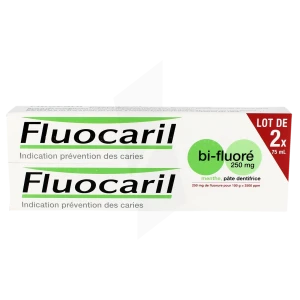 Fluocaril Bi-fluoré 250 Mg Pâte Dentifrice Menthe 2t/75ml