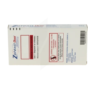 Zofenilduo 30 Mg/12,5 Mg, Comprimé Pelliculé