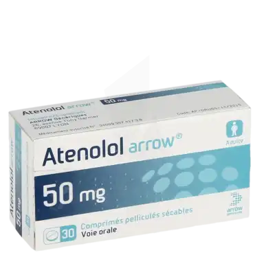 Atenolol Arrow 50 Mg, Comprimé Pelliculé Sécable à Eysines