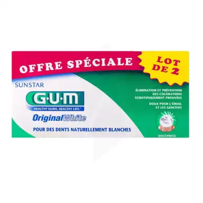 Gum Original White Pâte Dentifrice Blanchissant 2t/75ml à LE PIAN MEDOC
