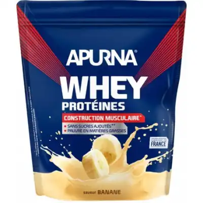 Apurna Whey Proteines Poudre Banane 750g à LA VALETTE DU VAR