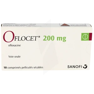 Oflocet 200 Mg, Comprimé Pelliculé Sécable