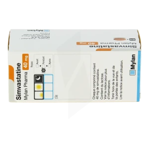 Simvastatine Viatris 40 Mg, Comprimé Pelliculé