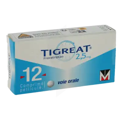 TIGREAT 2,5 mg, comprimé pelliculé