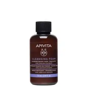 Apivita - Cleansing Mini Mousse Onctueuse Nettoyante - Visage Et Yeux Avec Propolis & Olive & Lavande 75ml à BORDEAUX