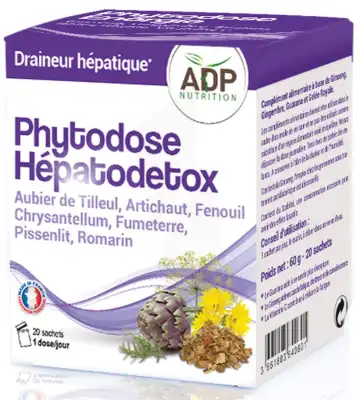 Adp Phytodoses Hepato Detox 20 Sachets à Forbach