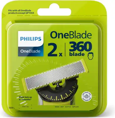 Philips Oneblade 360 2 Lames Remplacement à Libourne
