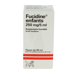 Fucidine Enfants 250 Mg/5 Ml, Suspension Buvable En Flacon