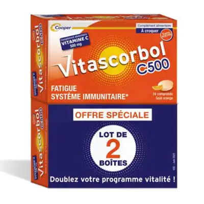 Vitascorbol C 500 Cpr à Croquer 2t/24 à Cherbourg-en-Cotentin