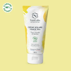 Santalis Spf50+ Crème Solaire Visage Bio T/50g