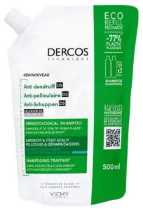 Dercos Ds Shampooing Antipelliculaire Cheveux Gras Eco-recharge/500ml