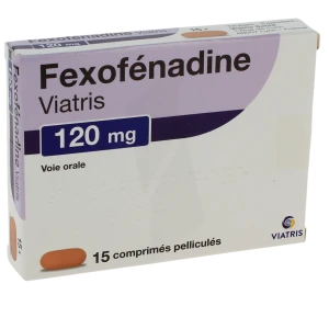 Fexofenadine Viatris 120 Mg, Comprimé Pelliculé