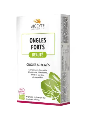 Biocyte Ongles Forts Gélules B/40 à Poitiers