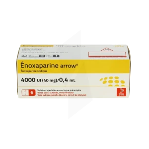 Enoxaparine Arrow 4 000 Ui (40 Mg)/0,4 Ml, Solution Injectable En Seringue Préremplie
