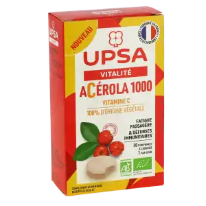Upsa Acérola 1000 Comprimés à Croquer Bio B/30 à DAMMARIE-LES-LYS