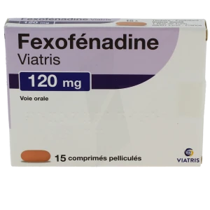 Fexofenadine Viatris 120 Mg, Comprimé Pelliculé