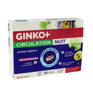 Ginko+ Circulation Nuit Cpr B/60 à Poitiers