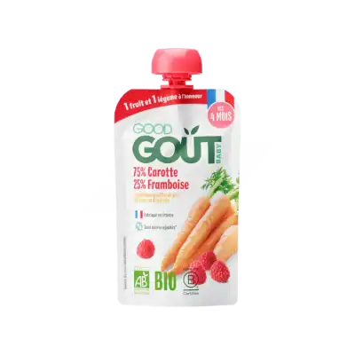 Good Gout Aliment Infant Carotte Framboise Gourde/120g à Ferney-Voltaire