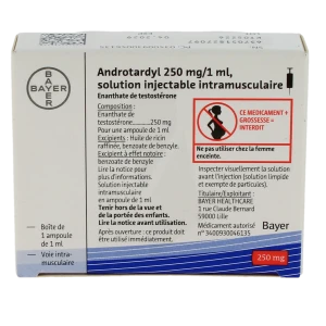 Androtardyl 250 Mg/1 Ml, Solution Injectable Intramusculaire