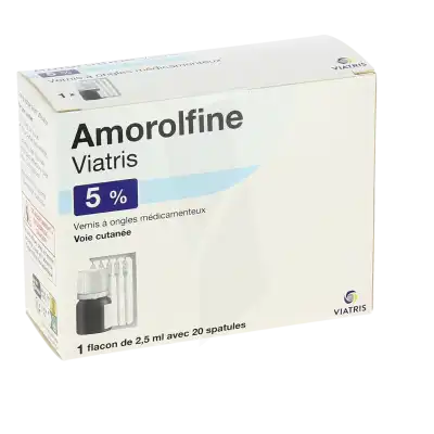 Amorolfine Viatris 5 %, Vernis à Ongles Médicamenteux à Bordeaux