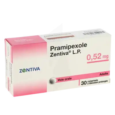 Pramipexole Zentiva Lp 0,52 Mg, Comprimé à Libération Prolongée à Bordeaux