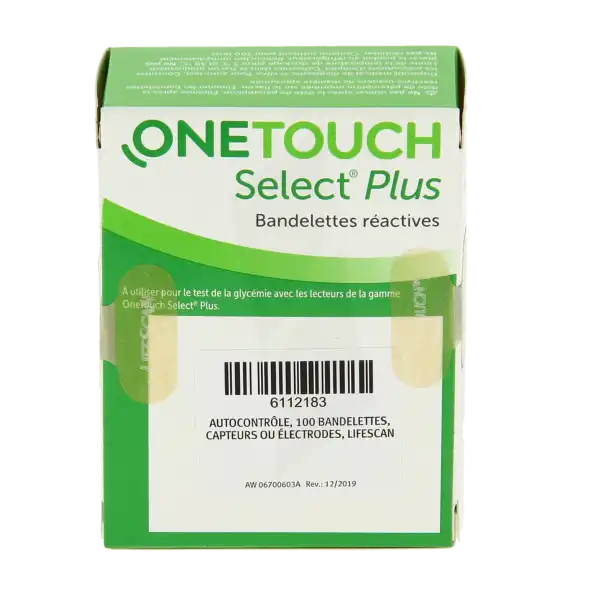 One Touch Select Plus Bandelette RÉactive Autosurveillance GlycÉmie 2fl/50