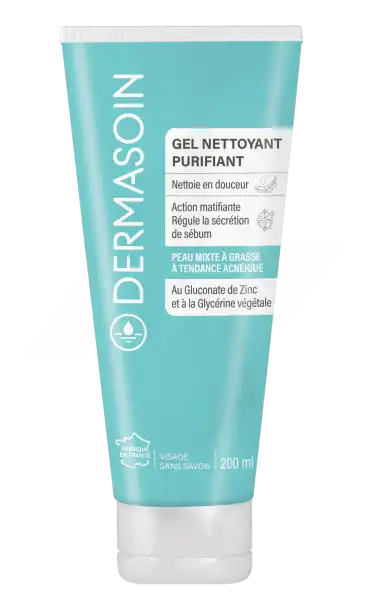 Dermasoin Gel moussant purifiant Tube de 200 ml