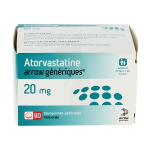Atorvastatine Arrow Generiques 20 Mg, Comprimé Pelliculé