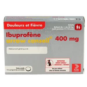 Ibuprofene Arrow Conseil 400 Mg, Comprimé Enrobé