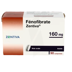 Fenofibrate Zentiva 160 Mg, Comprimé