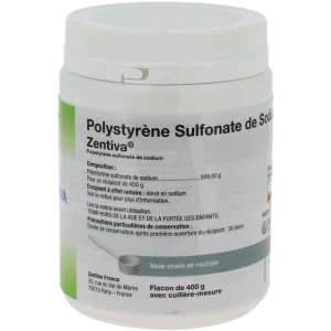 Polystyrene Sulfonate De Sodium Zentiva 400 G, Poudre Pour Suspension Orale Et Rectale