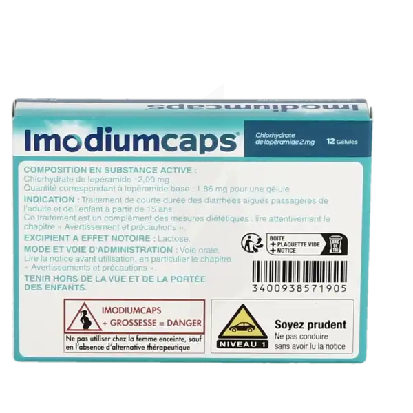 Imodiumcaps 2 Mg, Gélule