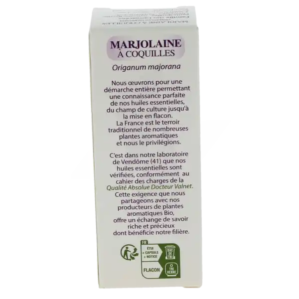 Docteur Valnet Huile Essentielle Bio Marjolaine à Coquilles 5ml