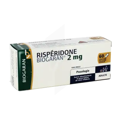 Risperidone Biogaran 2 Mg, Comprimé Pelliculé Sécable à FLEURANCE