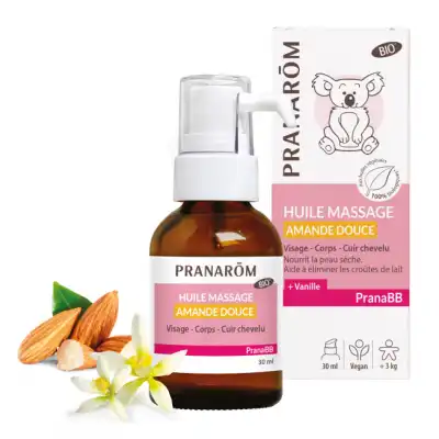 Pranabb Huile De Massage Amande Douce Bio Fl/30ml à ROMORANTIN-LANTHENAY