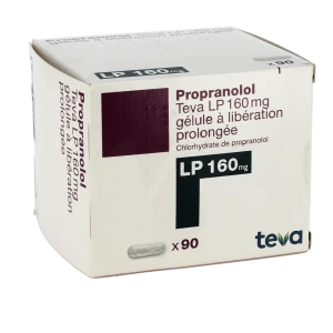 Propranolol Teva L P 160 Mg, Gélule à Libération Prolongée