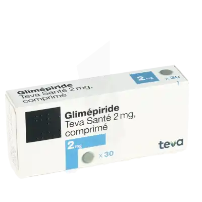 Glimepiride Teva Sante 2 Mg, Comprimé à NANTERRE