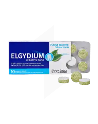 Elgydium Antiplaque Chew Gum B/10 à VIC-FEZENSAC