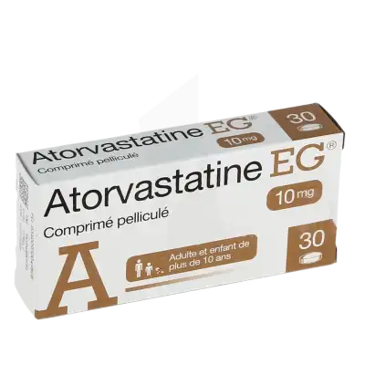 Atorvastatine Eg Labo 10 Mg, Comprimé Pelliculé à Auterive