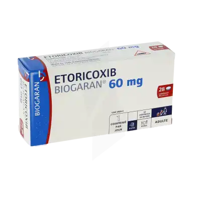 Etoricoxib Biogaran 60 Mg, Comprimé Pelliculé à NOROY-LE-BOURG