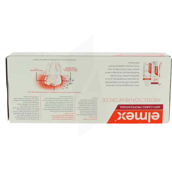 Elmex Dentifrice Anti-caries Professional Protection Renforcée 2t/100ml