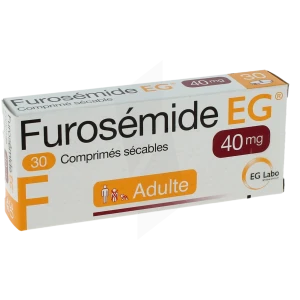 Furosemide Eg 40 Mg, Comprimé Sécable