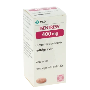 Isentress 400 Mg, Comprimé Pelliculé