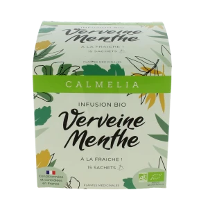 Calmelia Verveine Menthe Bio Tis 15 Sachets