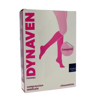 Sigvaris Dynaven Transparent Chausettes Morpho- Classe 2 Femme Noir Normal M à ODOS