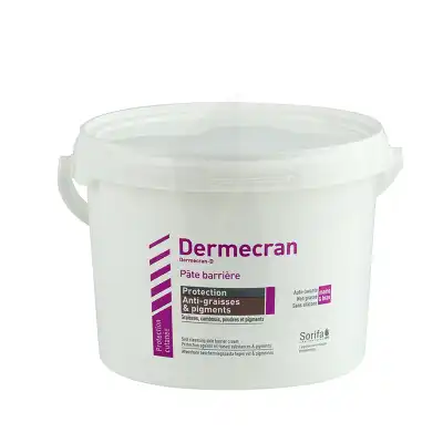 Dermécran® Pâte barrière Protection ANTI-GRAISSES & PIGMENTS Pot de 2kg
